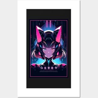 Anime Cat Girl | Quality Anime Design | Chibi Cat Girl Miaw | Manga Anime Art Posters and Art